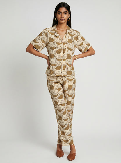 May Beige Cotton Co-ord set