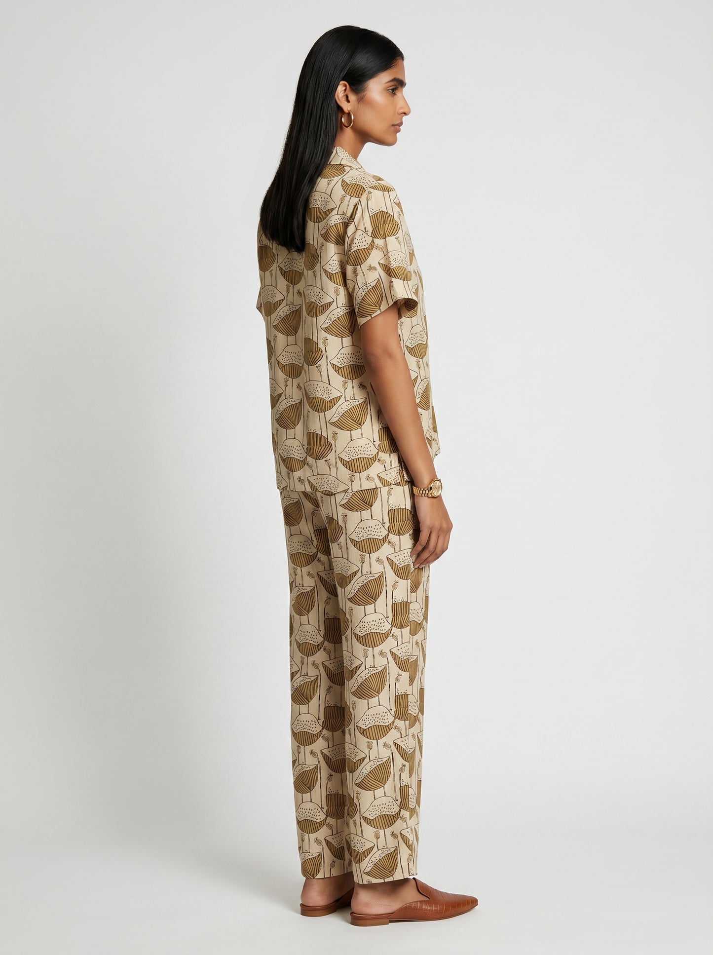 May Beige Cotton Co-ord set