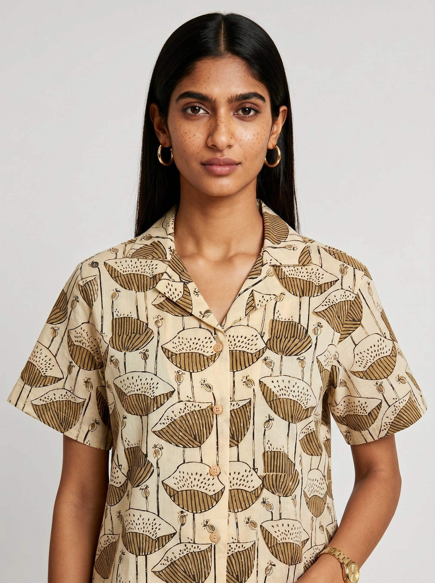 May Beige Cotton Co-ord set