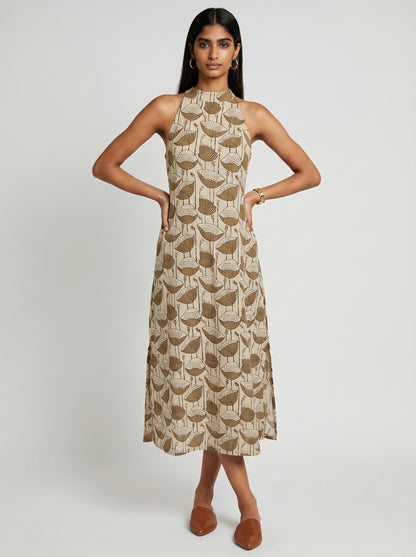 Rue Beige Cotton Dress