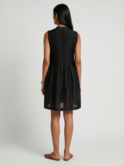 Ivy Black Chanderi Dress