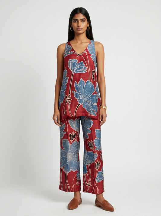 Dua Red Modal co-ord set