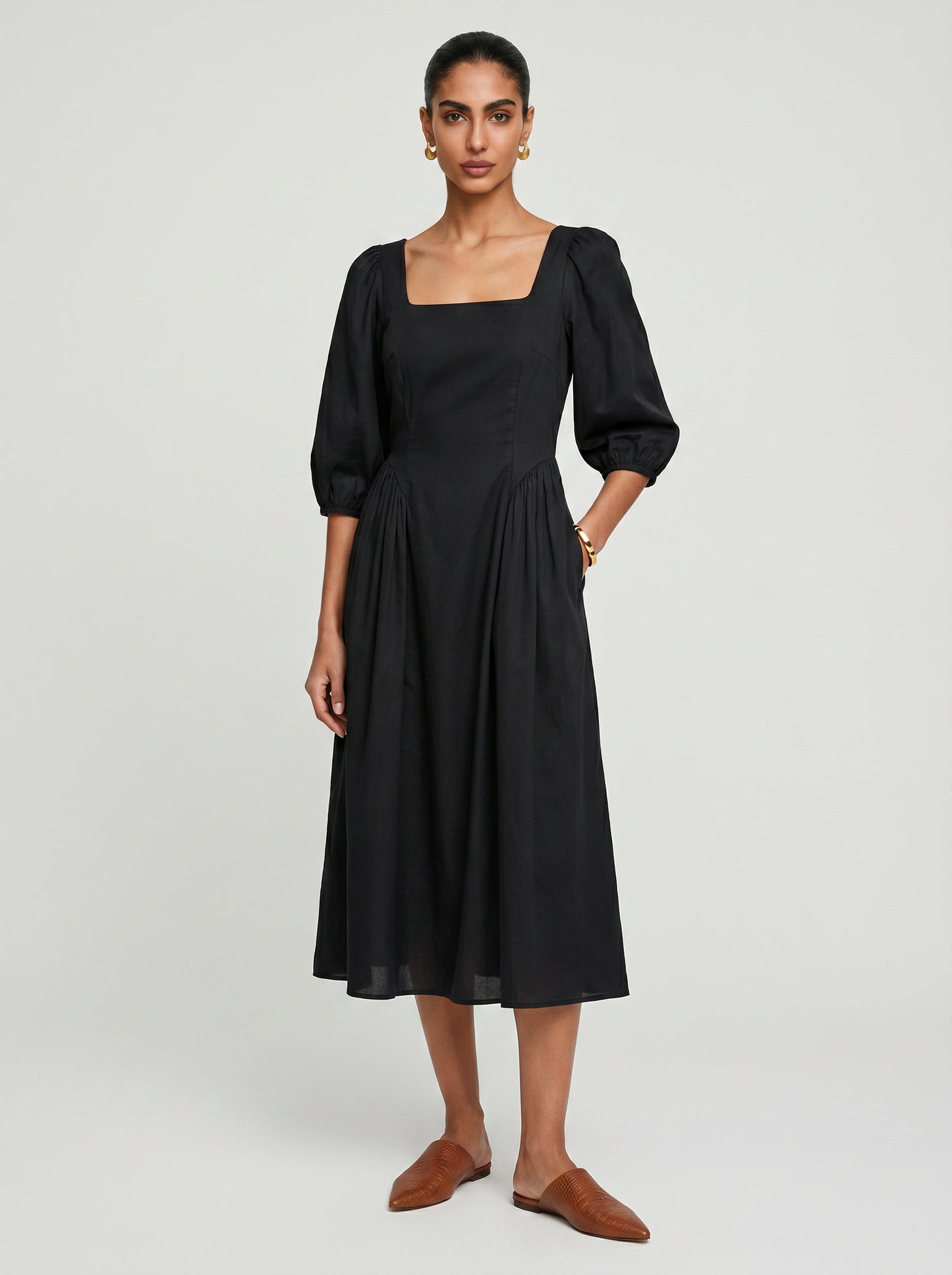 Zoe Black Chanderi Dress