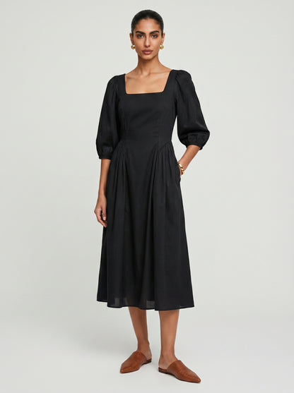 Zoe Black Chanderi Dress