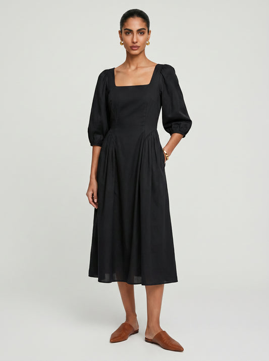 Zoe Black Chanderi Dress