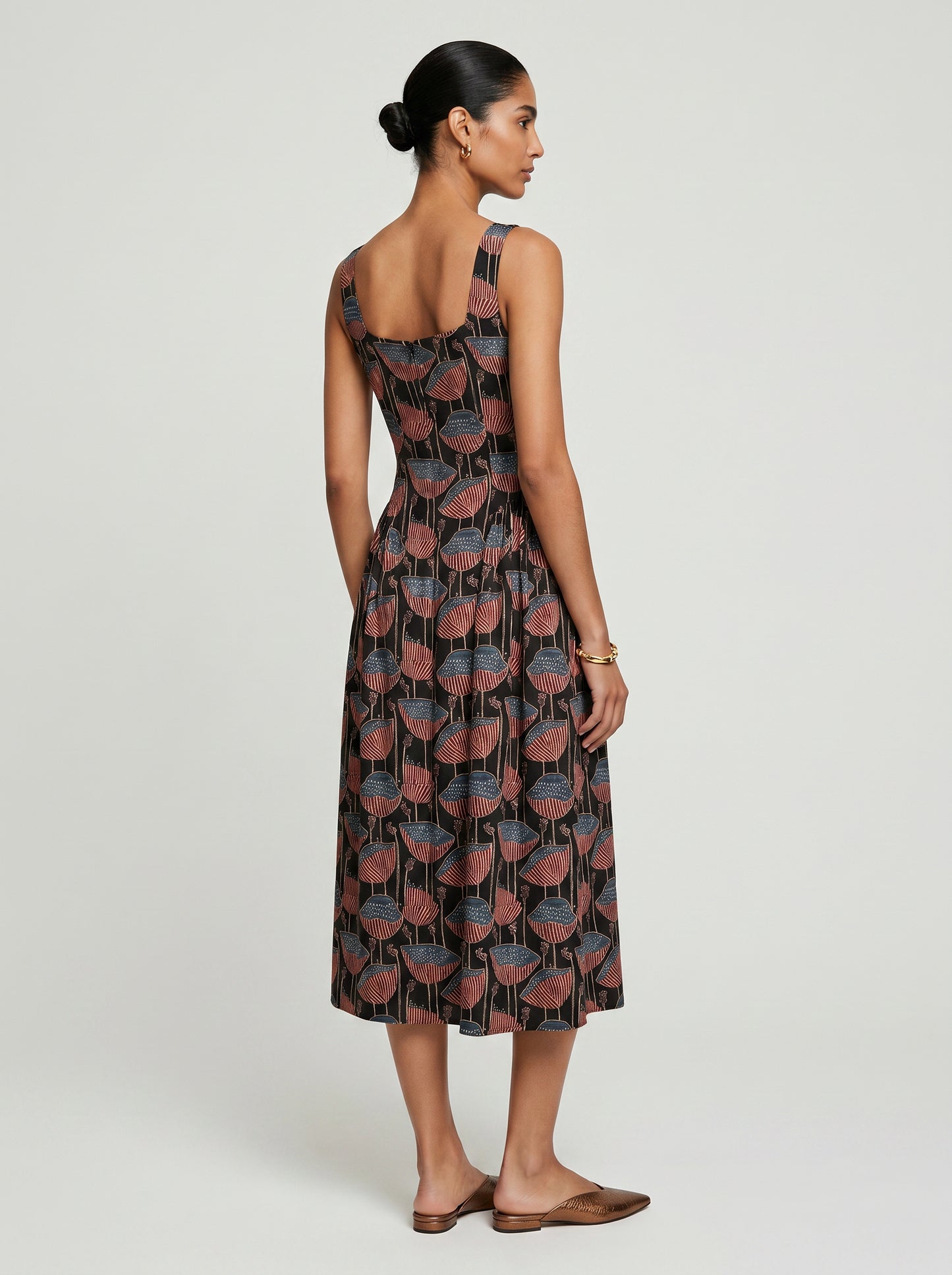 Zoe Sleeveless Black Poppy Modal Dress