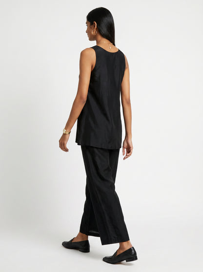 Dua Black Chanderi co-ord set