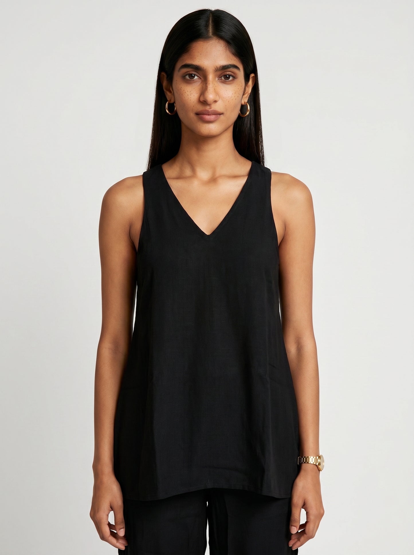 Dua Black Chanderi co-ord set