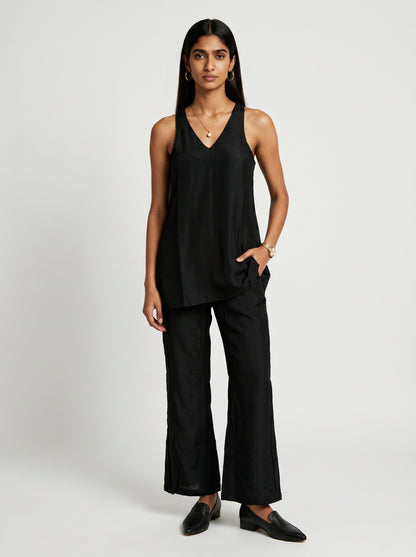Dua Black Chanderi co-ord set
