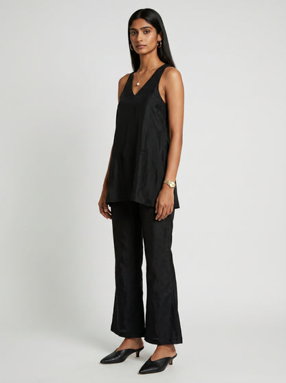 Dua Black Chanderi co-ord set