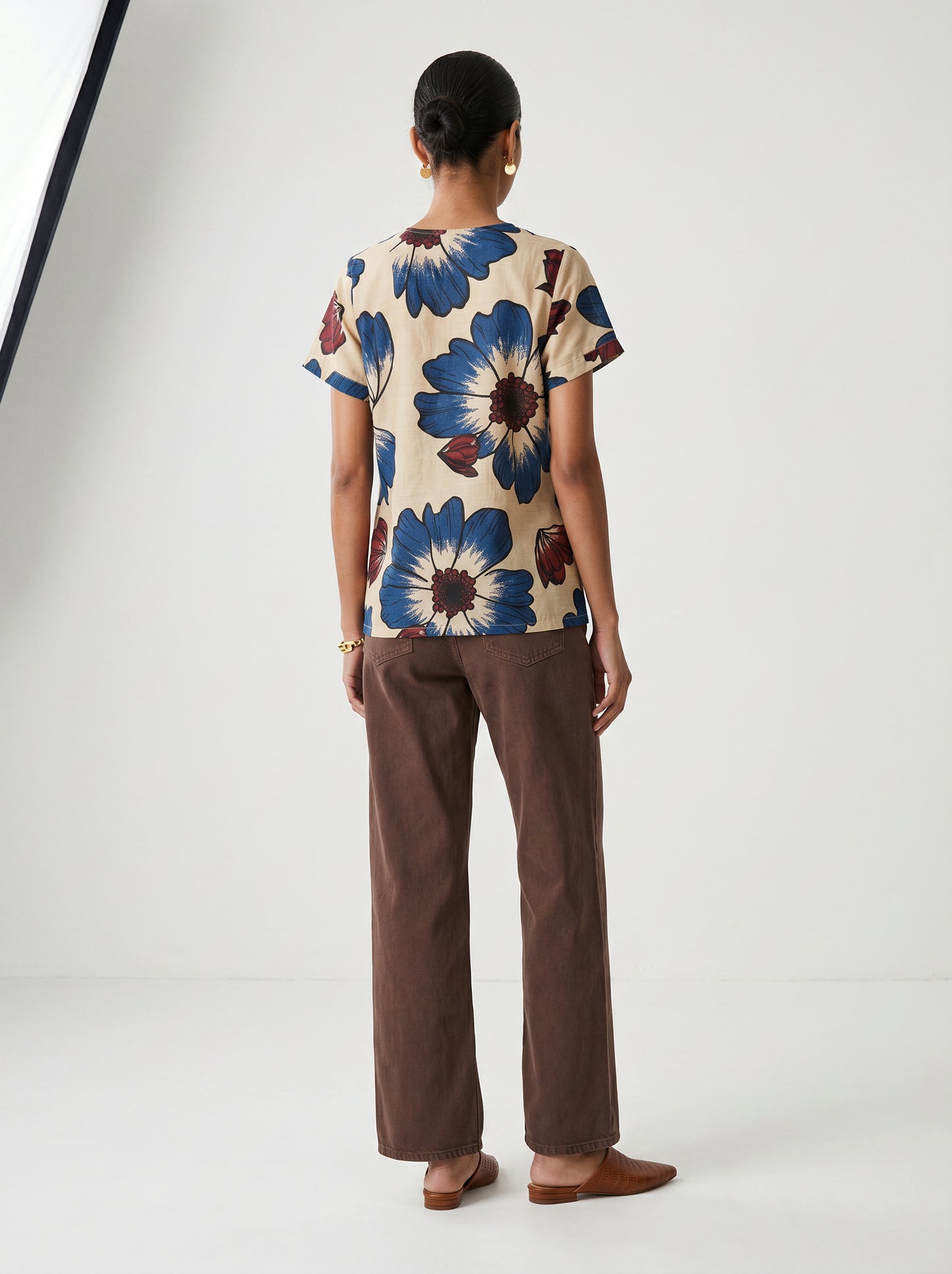 Lin White Chanderi Top