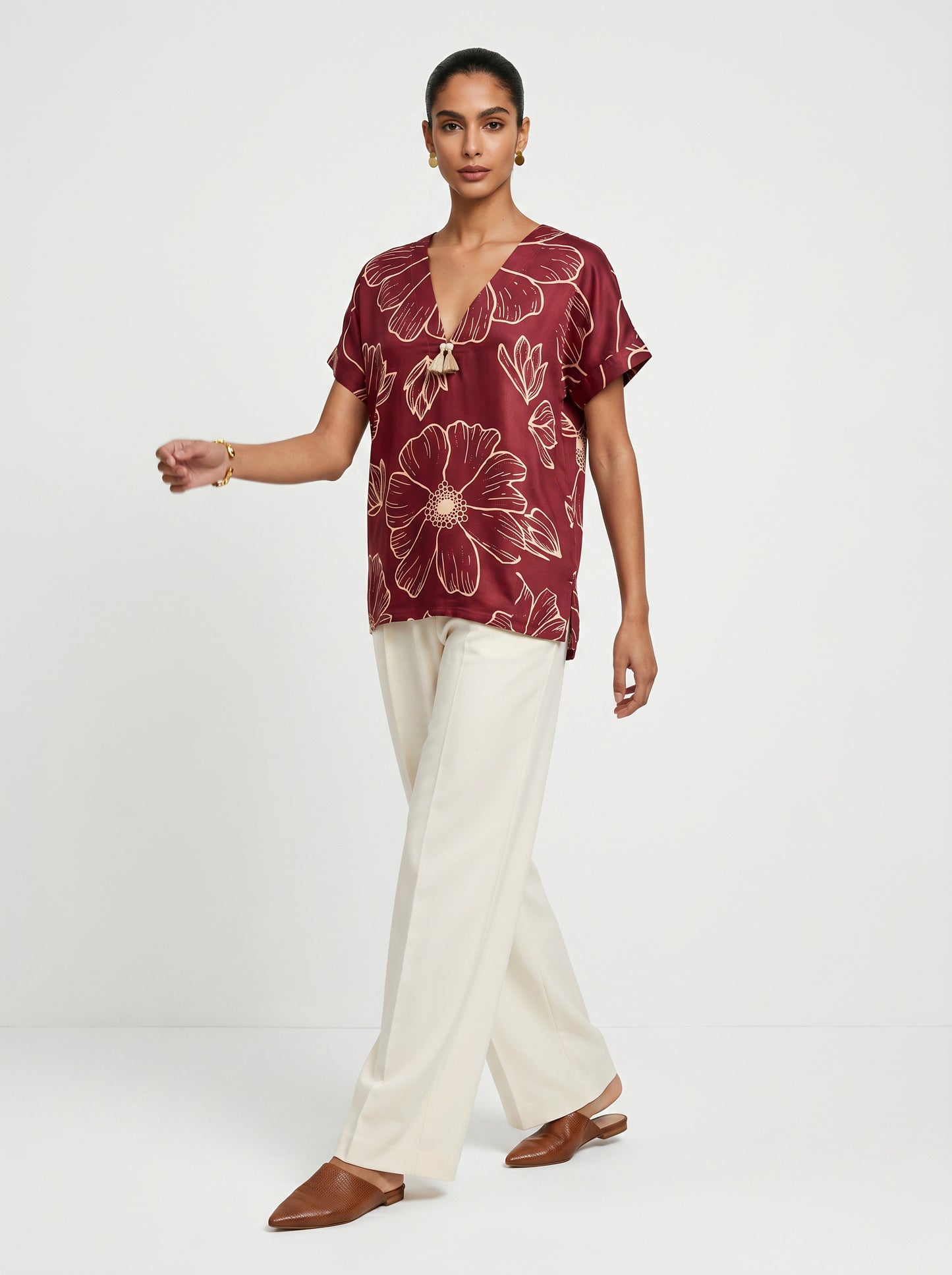Lin Red Modal Top