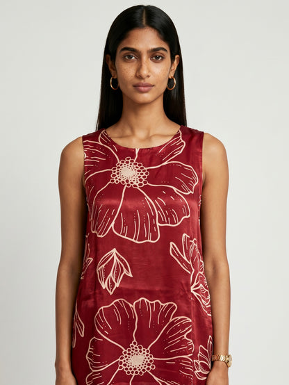 Ana Red Modal Kurta set