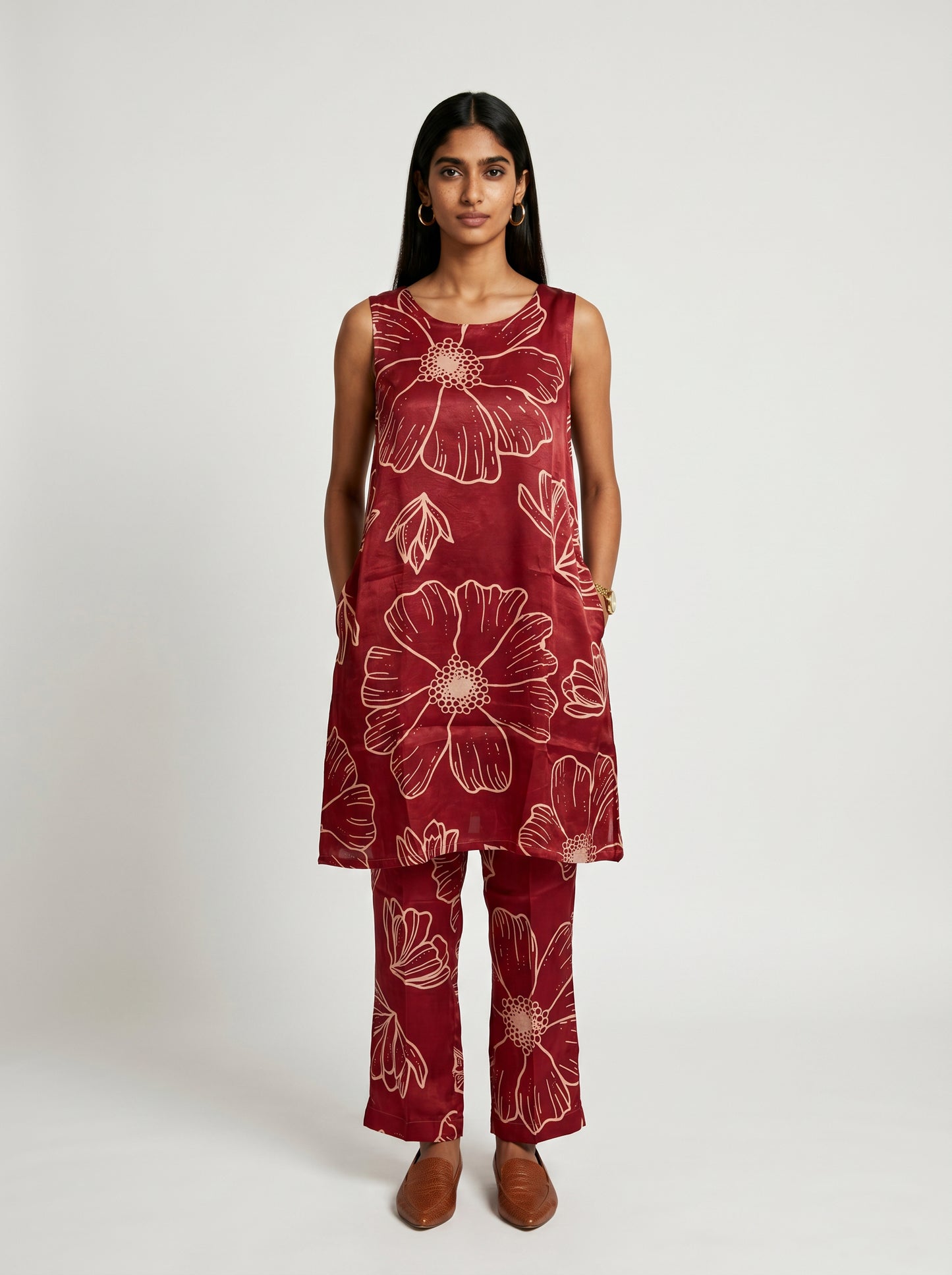 Ana Red Modal Kurta set