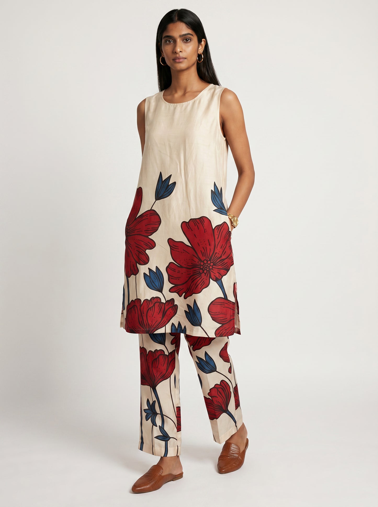 Ana White Modal Kurta set