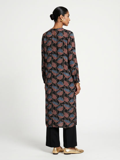 Iva Black Modal Kurta set