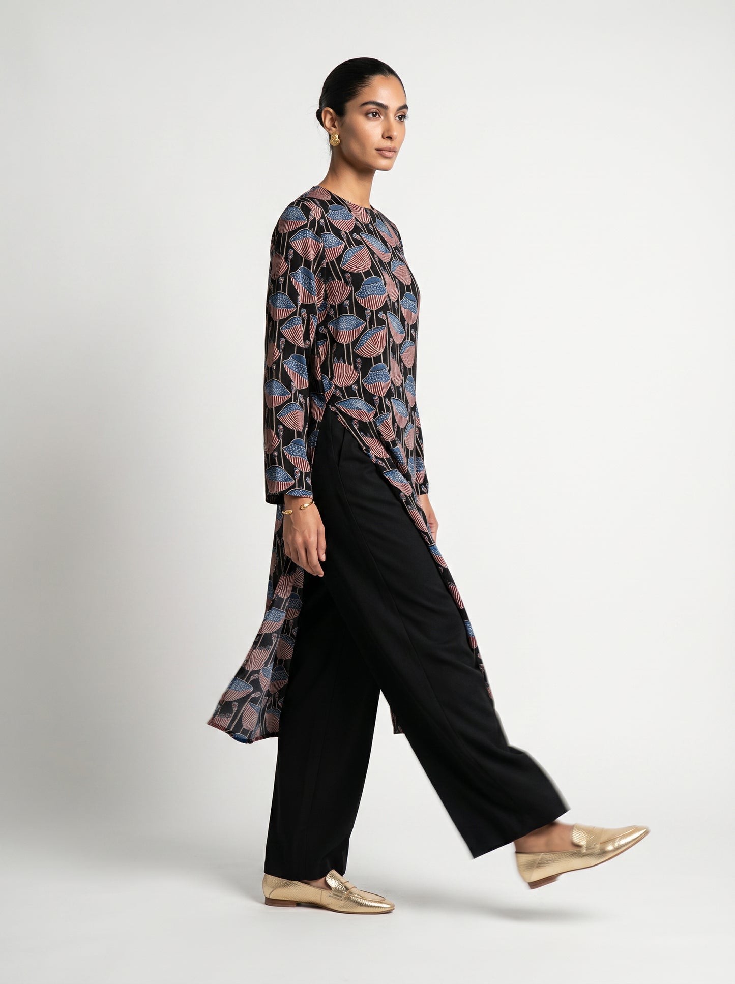 Iva Black Modal Kurta set