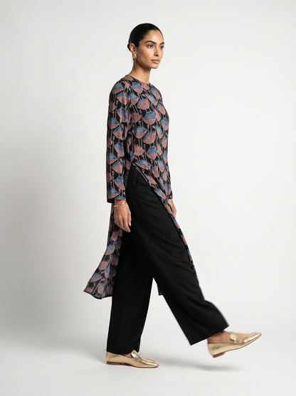 Iva Black Modal Kurta set
