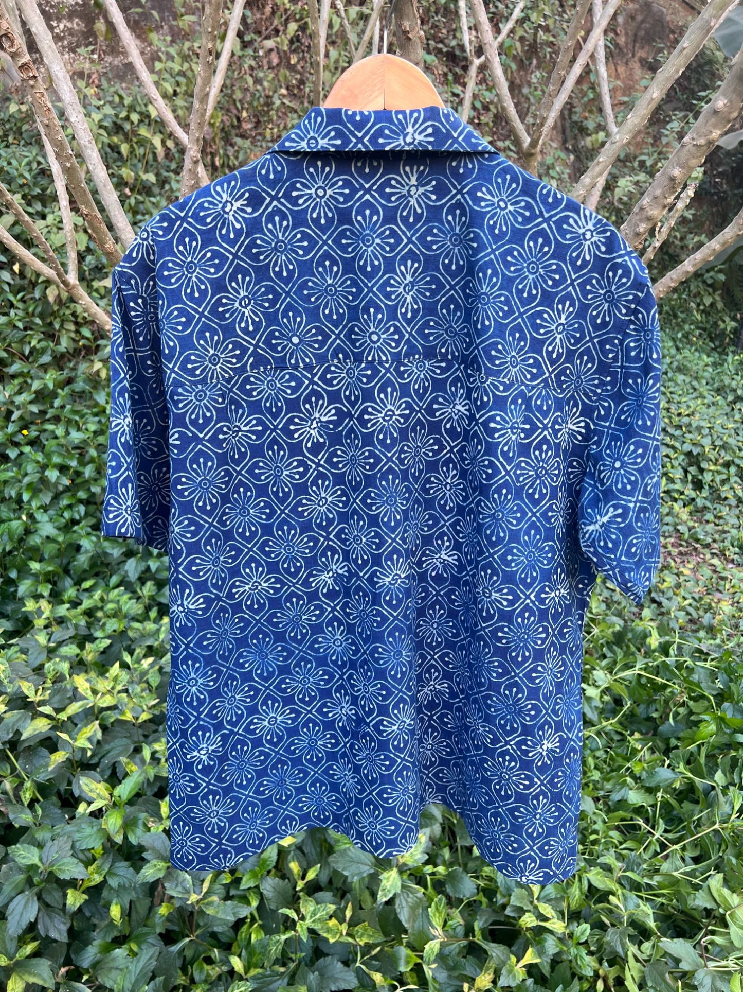 Iris Blue Ajrakh Unisex Shirt