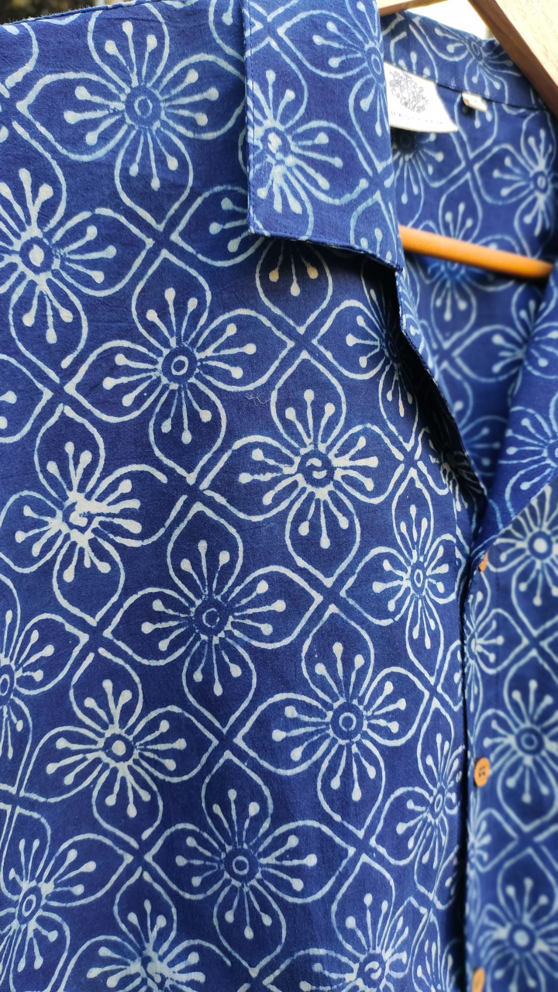 Iris Blue Ajrakh Unisex Shirt