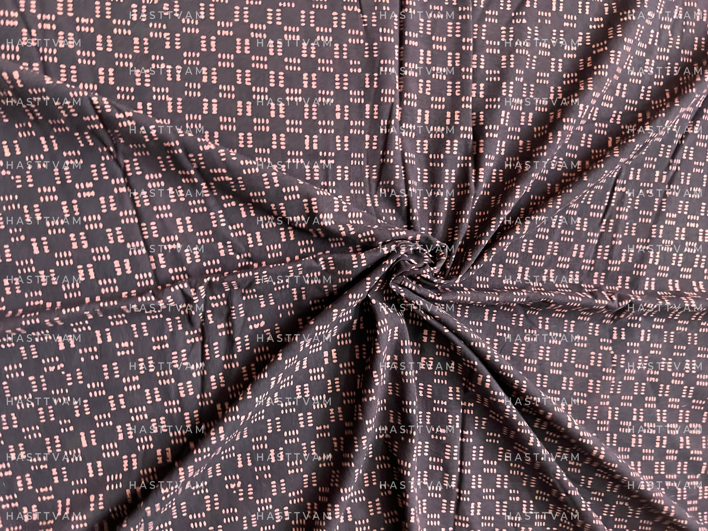 Aura Black (With Red squares Cotton)