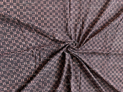 Aura Black (With Red squares Cotton)