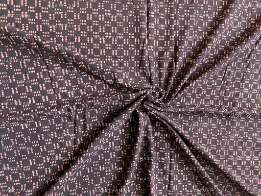 Aura Black (With Red squares Cotton)