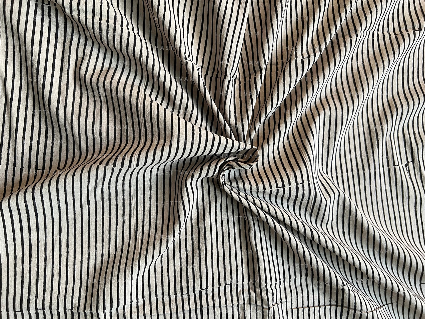 Mia (White and Black Cotton Stripes)