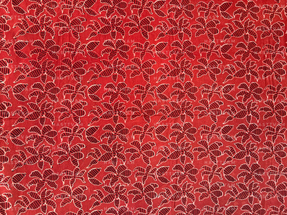 Oasis Red (Floral all over Cotton)