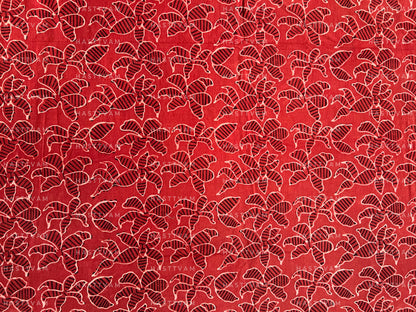 Oasis Red (Floral all over Cotton)