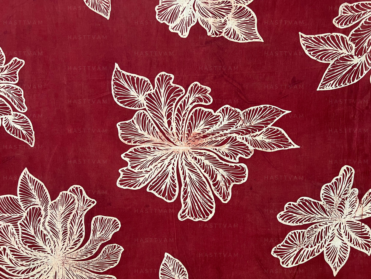 Aura Red (Floral all over Cotton)