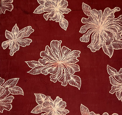 Aura Red (Floral all over Cotton)