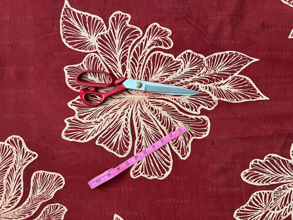 Aura Red (Floral all over Cotton)