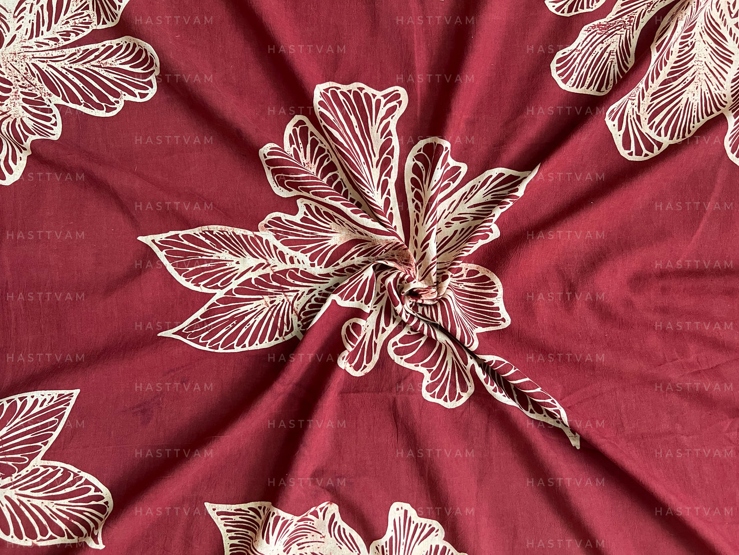 Aura Red (Floral all over Cotton)