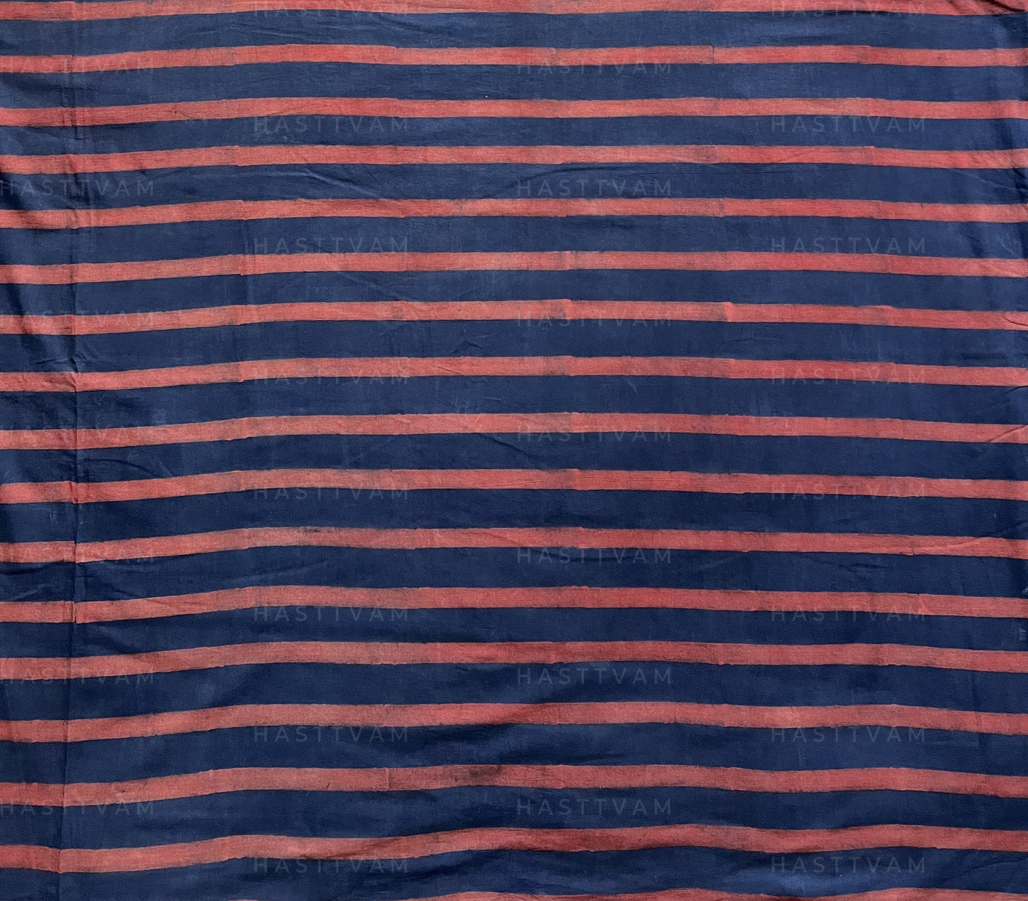 Aaroo Stripes (Indigo with Red Cotton)