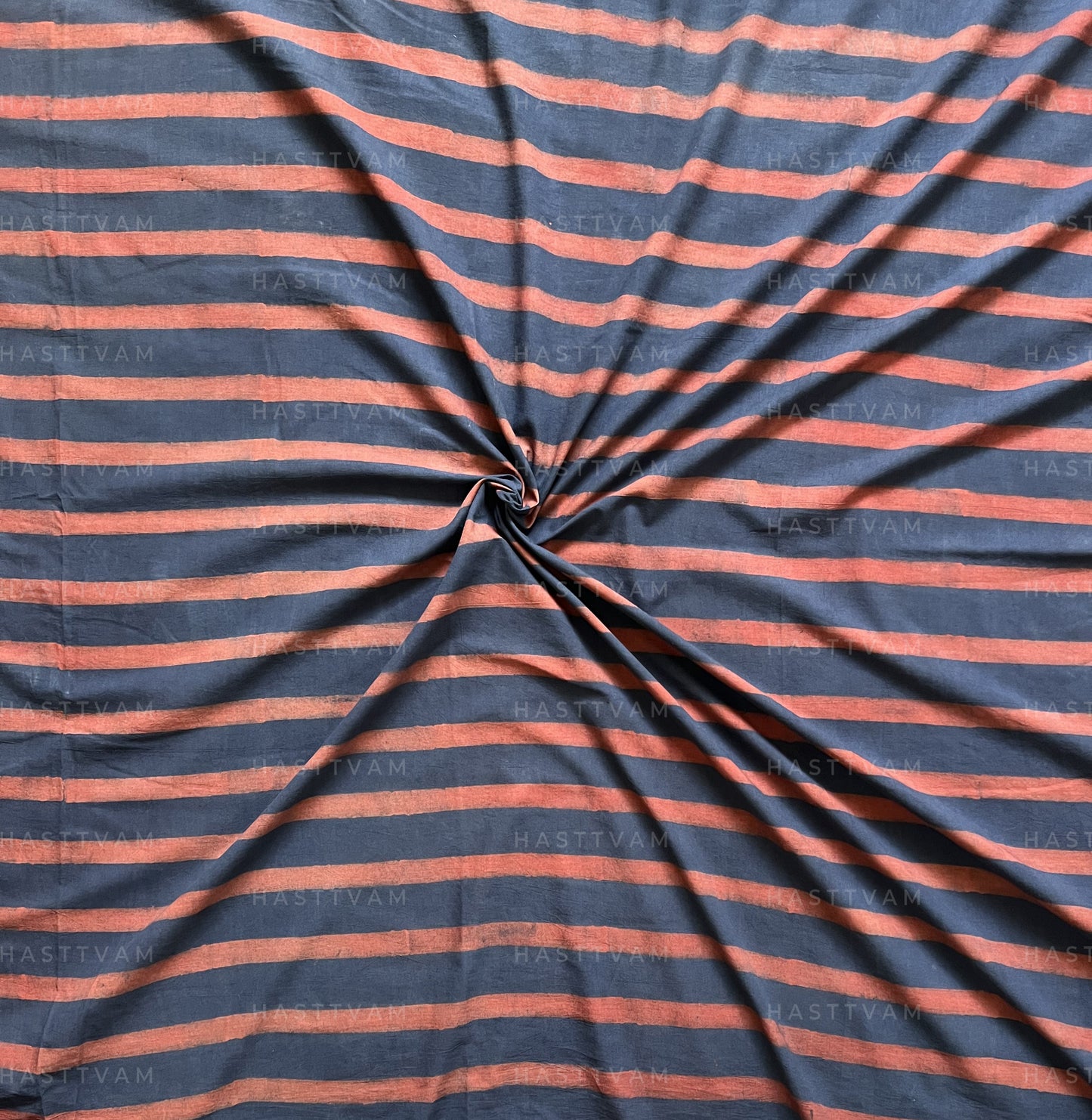 Aaroo Stripes (Indigo with Red Cotton)