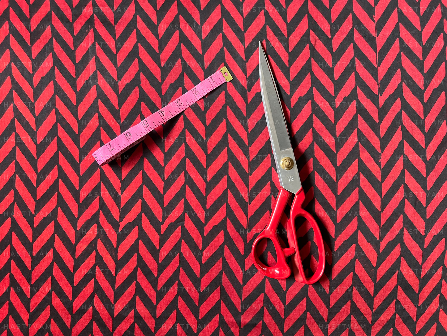Aaroo Red (With Black Herringbone Modal)