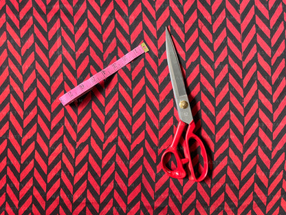Aaroo Red (With Black Herringbone Modal)