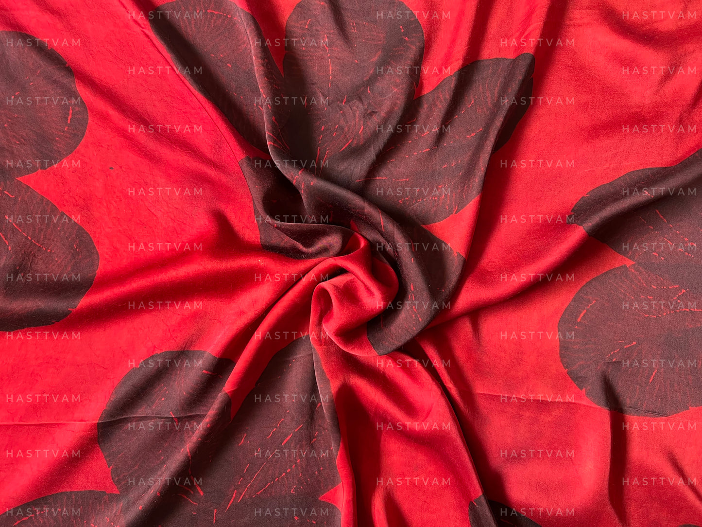 Rosetta Floral (Red with Black Modal)