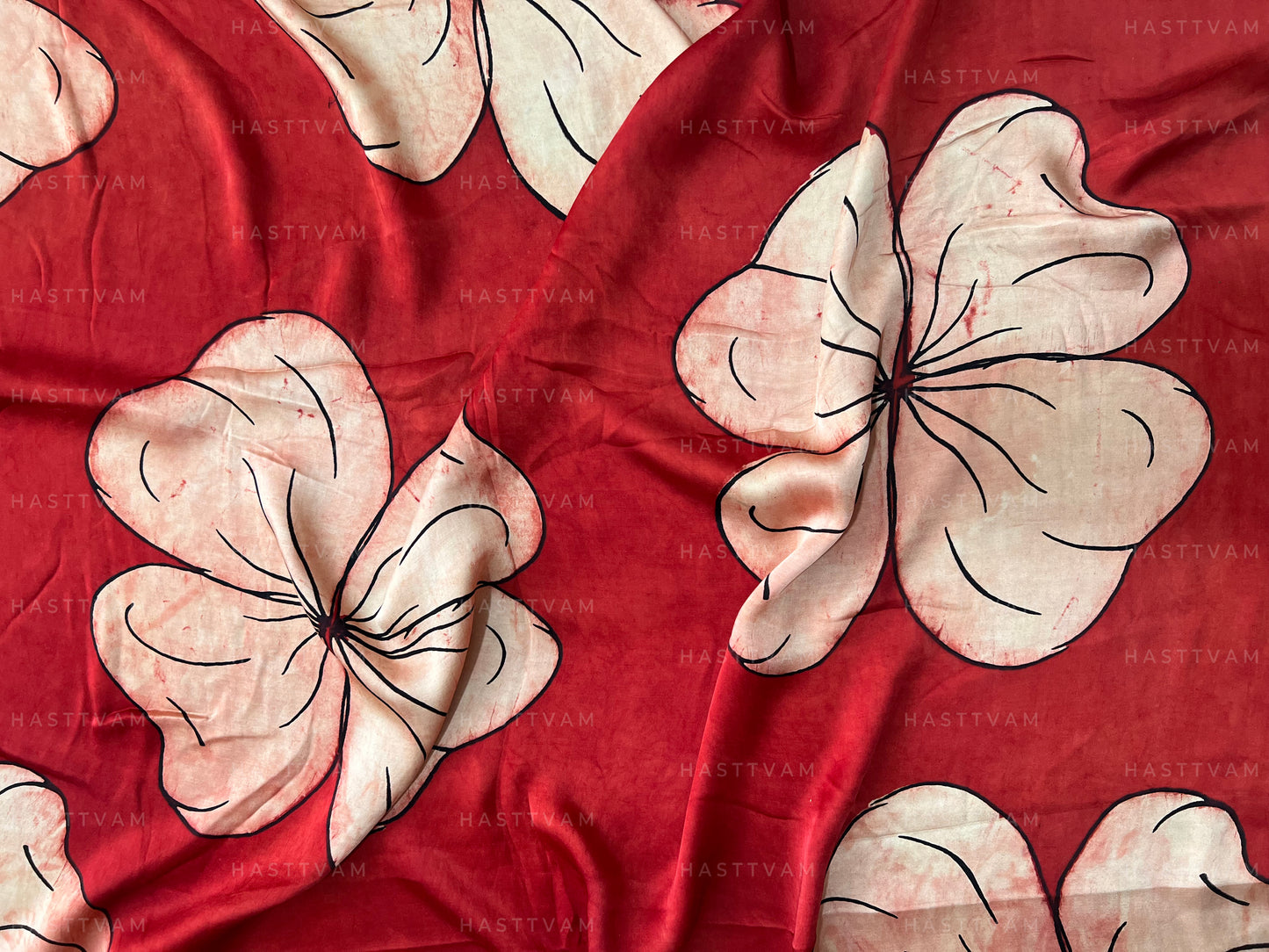Laila (Red and White Modal All over Floral)