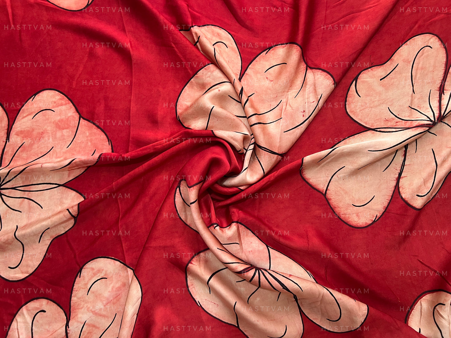 Laila (Red and White Modal All over Floral)