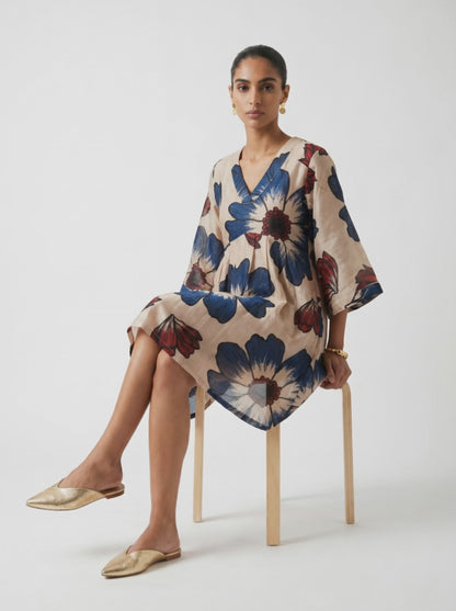 Noa White Chanderi Dress