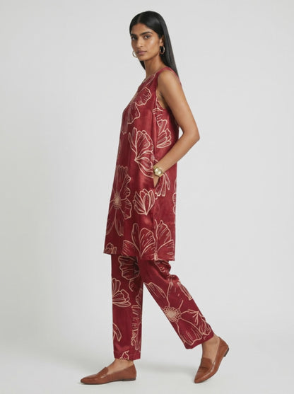 Ana Red Modal Kurta set